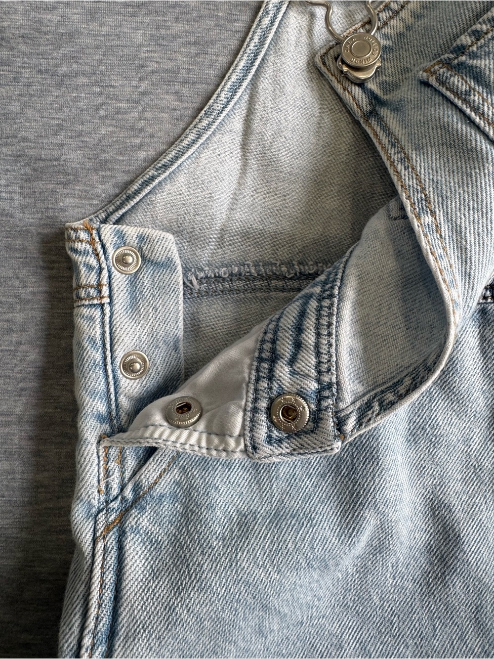 Zara Girls Shortall Overalls Shorts Size 3-4 Classic School Play Cotton Pockets - Picture 2 of 7